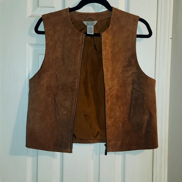 Vintage Stonebridge Leather zip up vest - Picture 4 of 5
